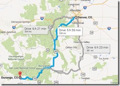 Denver to Durango