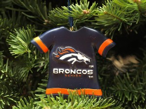 Image:  Denver Broncos jersey ornament